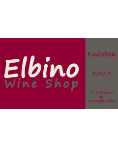 Kadobon 5 € / Wijnhandel ELBINO Gistel